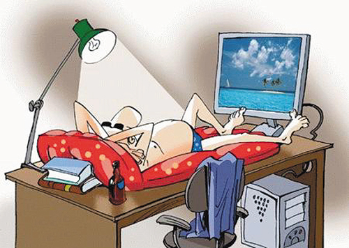 Двоечник всегда найдет время для себя любимого