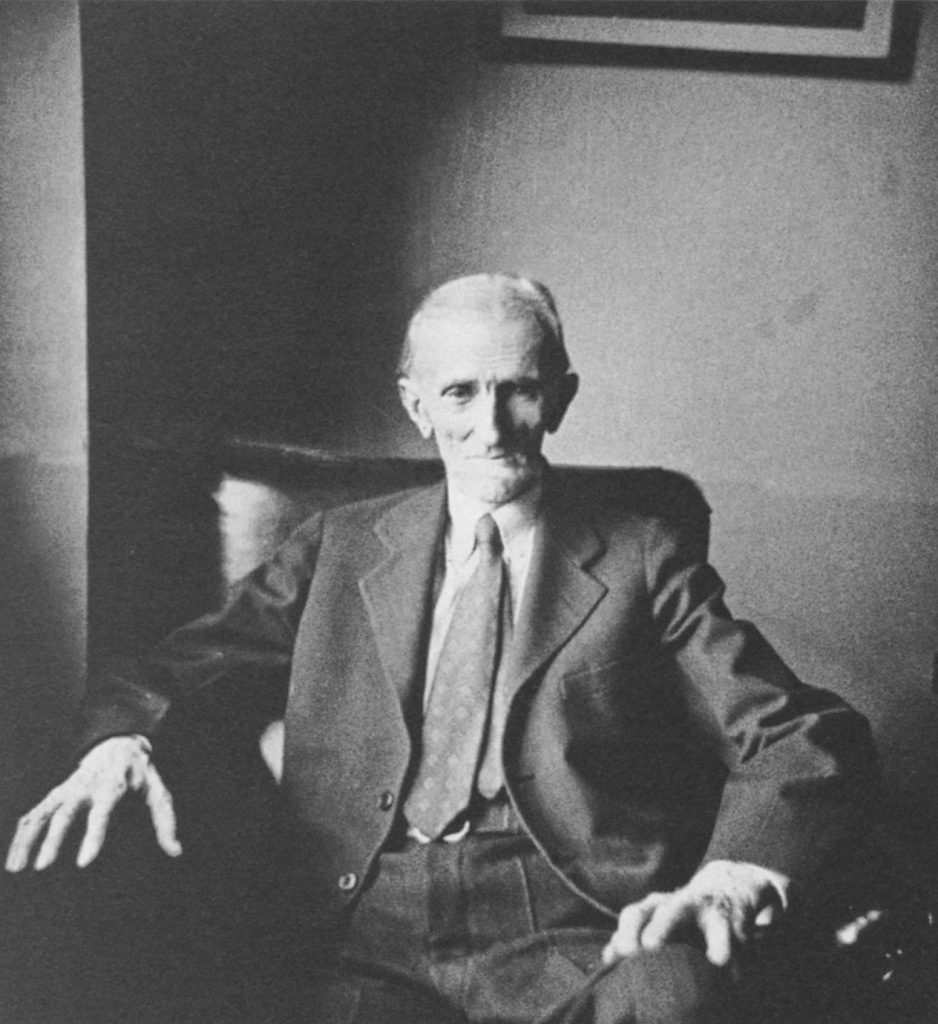 Никола Тесла в старости