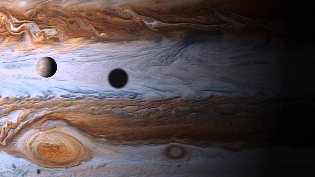 Юпитер и один из его спутников