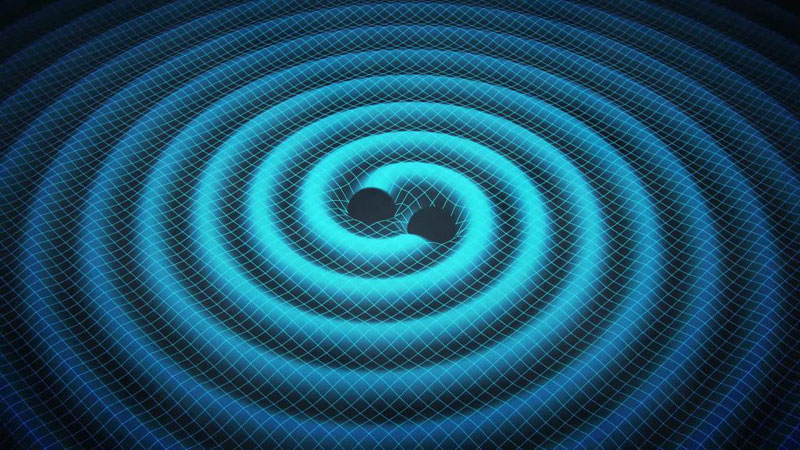 Моделирование гравитационных волн от слияния двух черных дыр