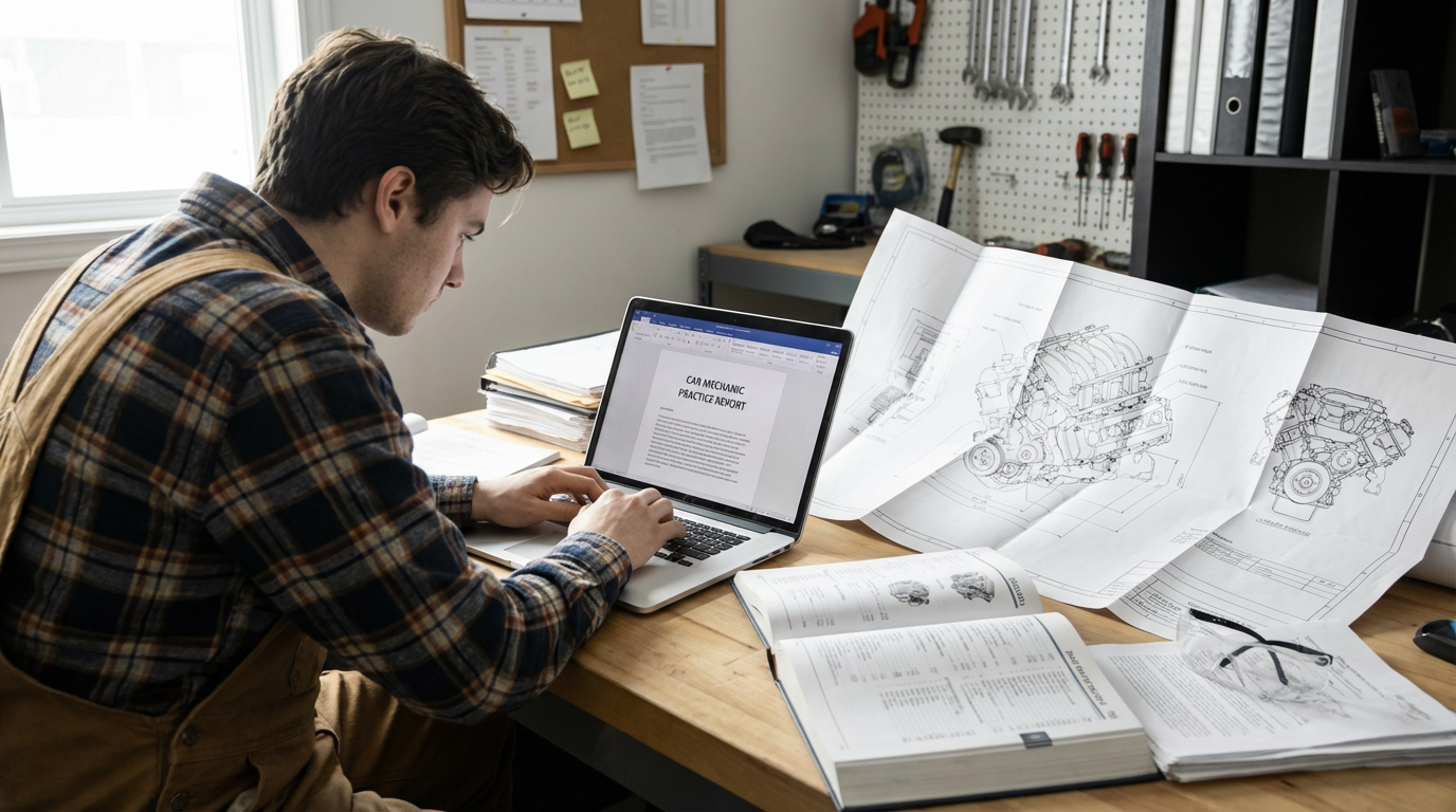 Отчет по практике автомеханика: как писать, структура + пример