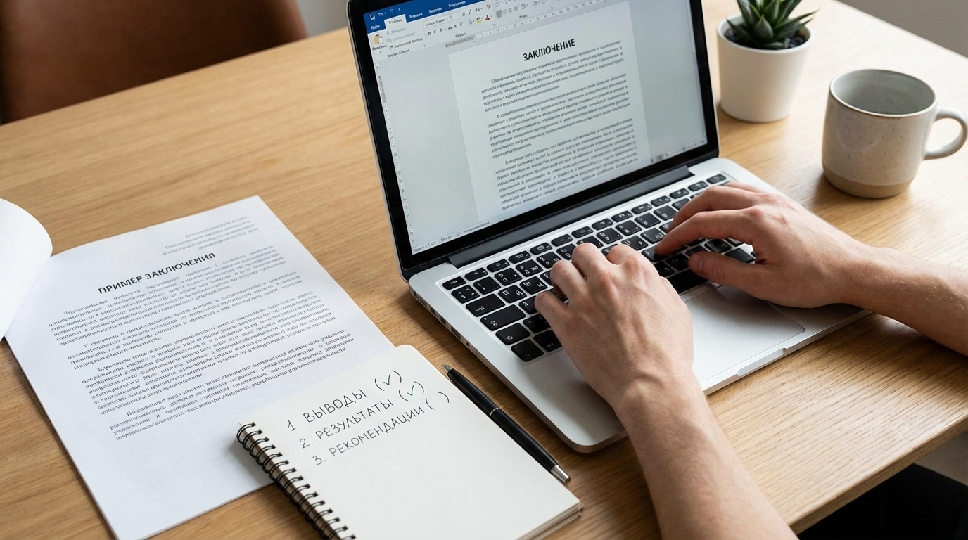 Как написать заключение в проекте: что должно быть в заключении, фразы, примеры