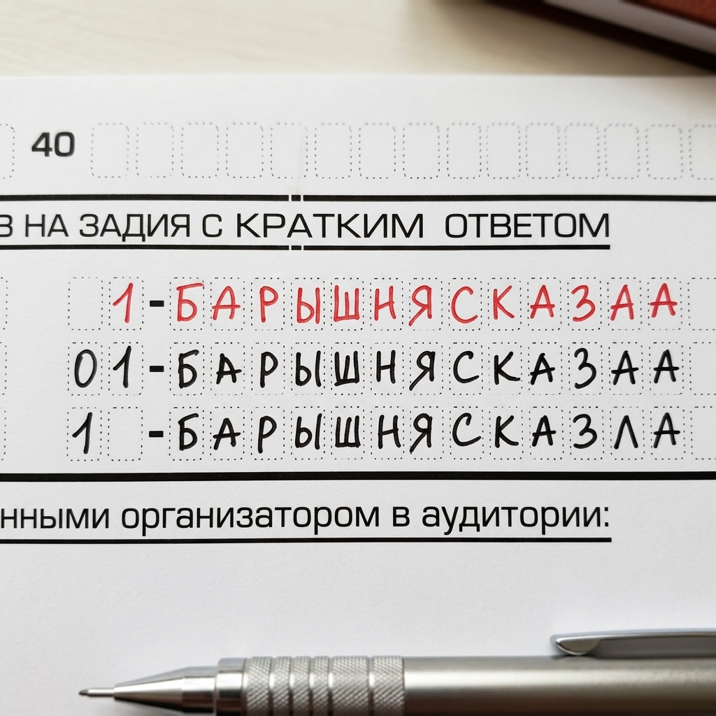 Правила исправления ошибок в бланке ЕГЭ