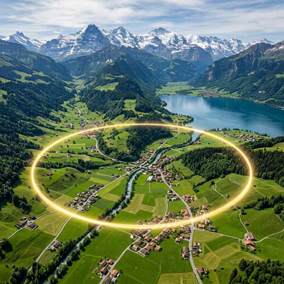 Большой адронный коллайдер. Фото расположения