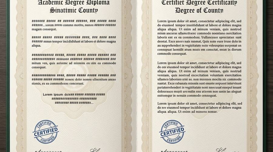 Образцы дипломов разного цвета