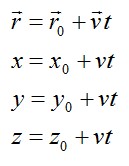 Прямолинейное равномерное движение