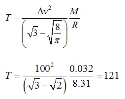 Задача №1. Средняя квадратичная скорость молекул и температура