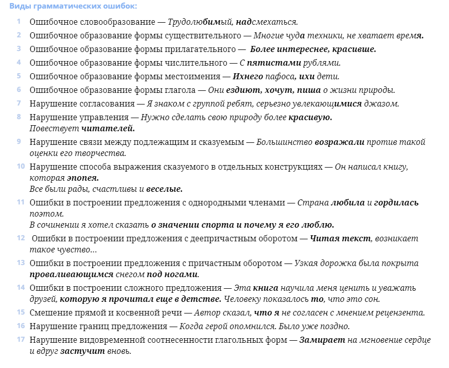 Ошибка 9: проблемы с орфографией