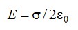 Задача на теорему Гаусса №1: напряженность поля плоскости