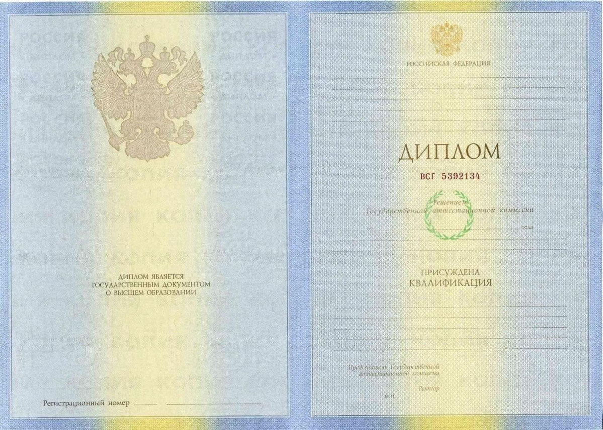 Образцы дипломов разного цвета